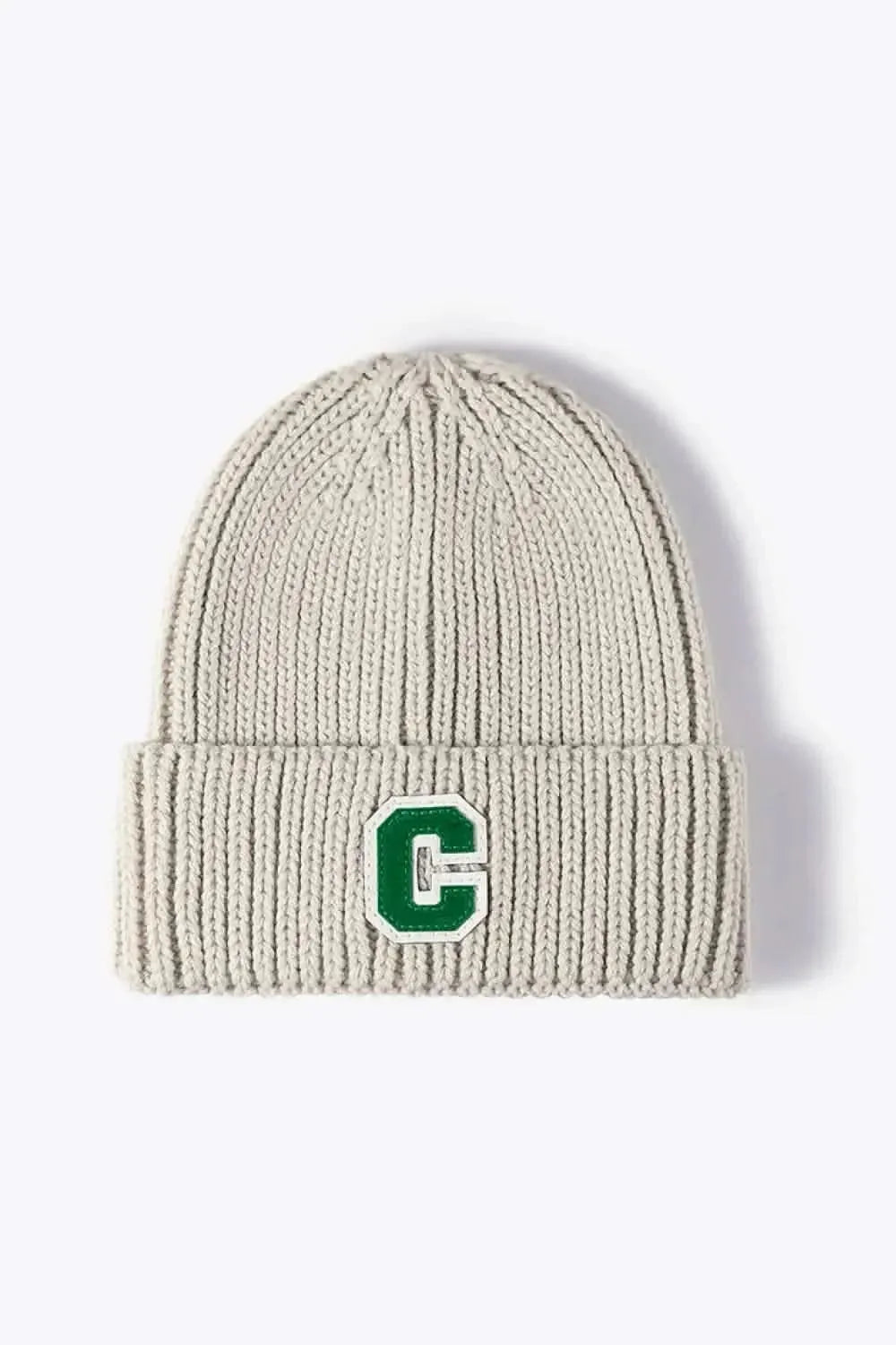 Letter C Patch Cuffed Beanie - Bad Moms Club