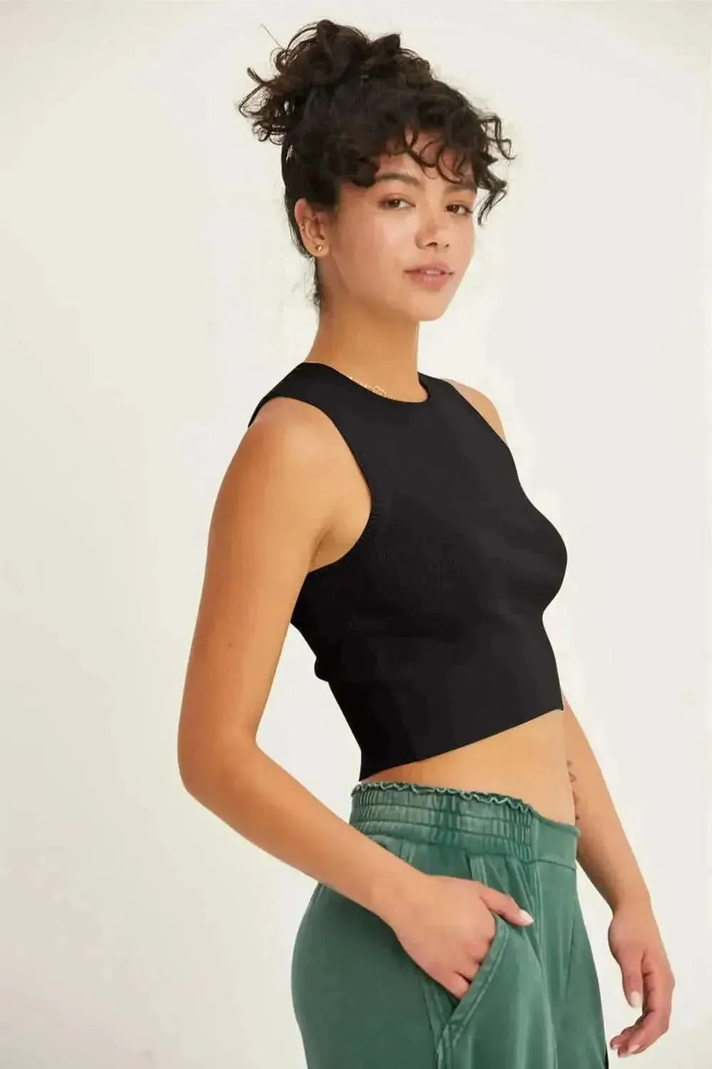 HYFVE Ribbed Knit Cropped Tank - Bad Moms Club