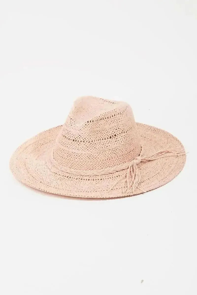 Fame Braided Rope Straw Hat - Bad Moms Club