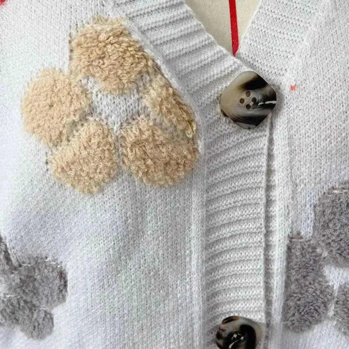 Floral V-Neck Button Up Cardigan with Pockets - Bad Moms Club