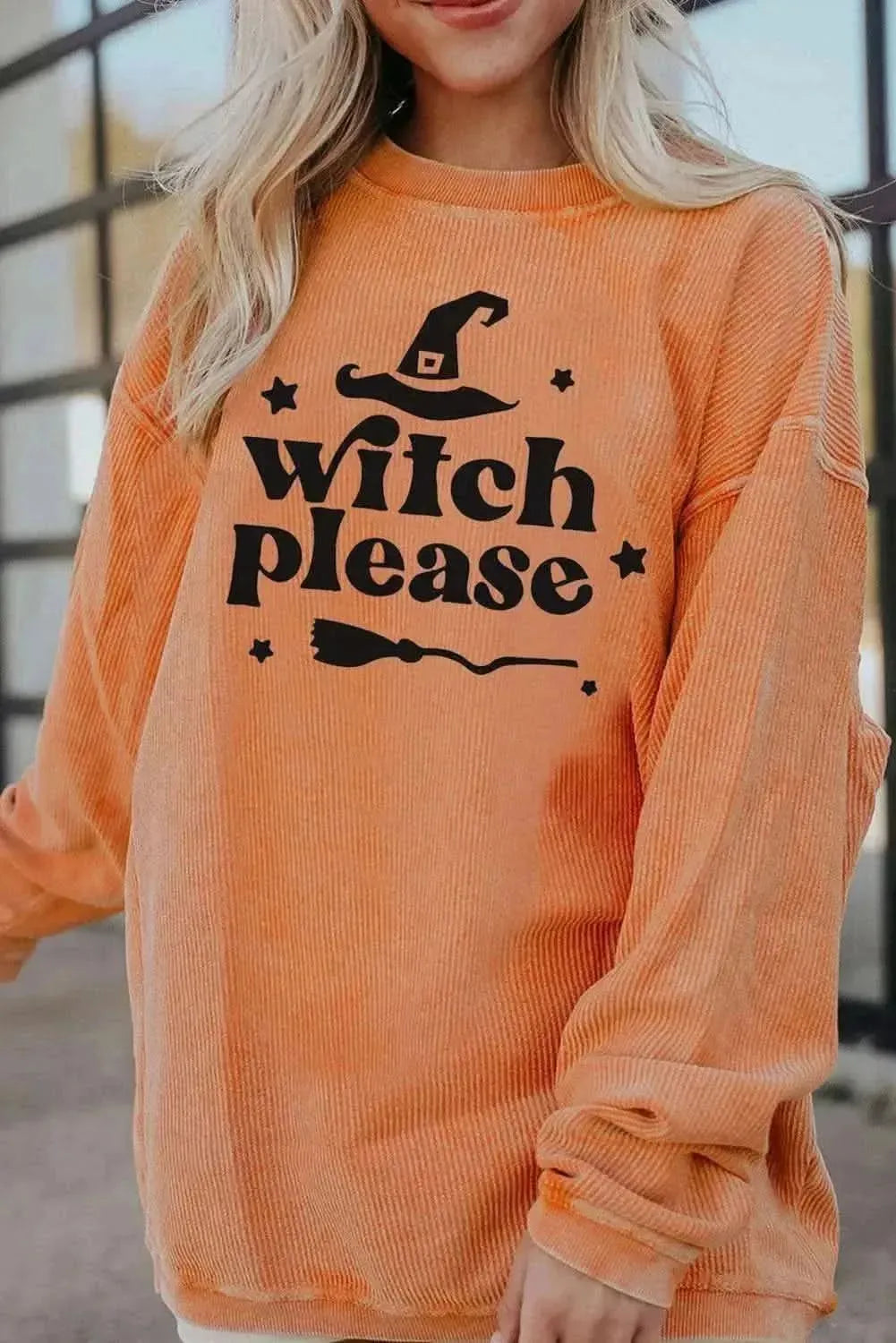 WITCH PLEASE Graphic Dropped Shoulder Sweatshirt - Bad Moms Club