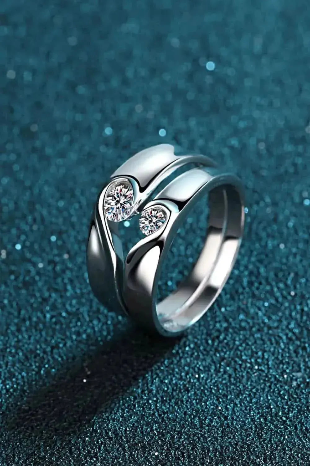 Moissanite Rhodium-Plated Ring - Bad Moms Club