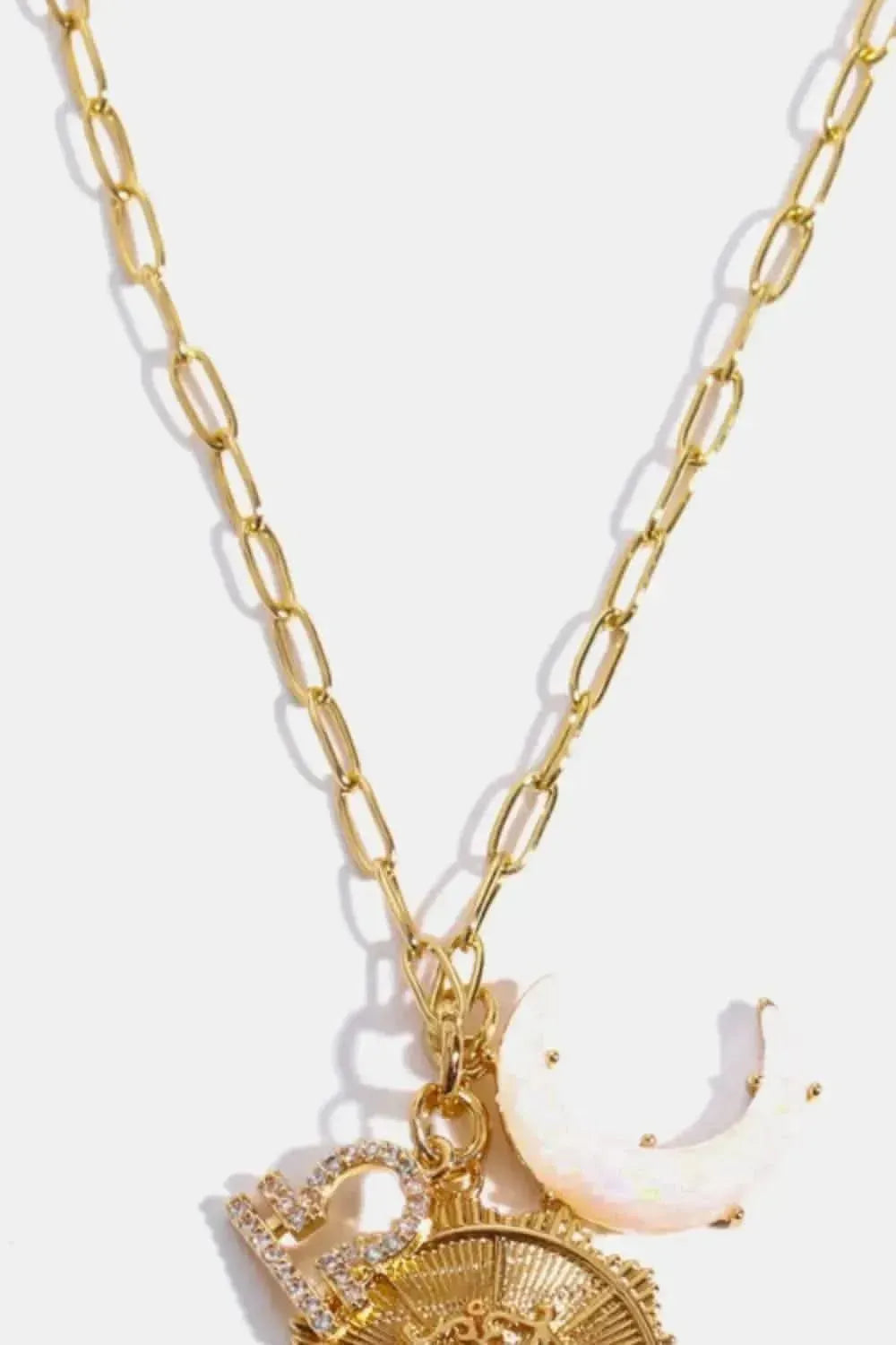 Constellation and Moon Pendant Copper Necklace - Bad Moms Club