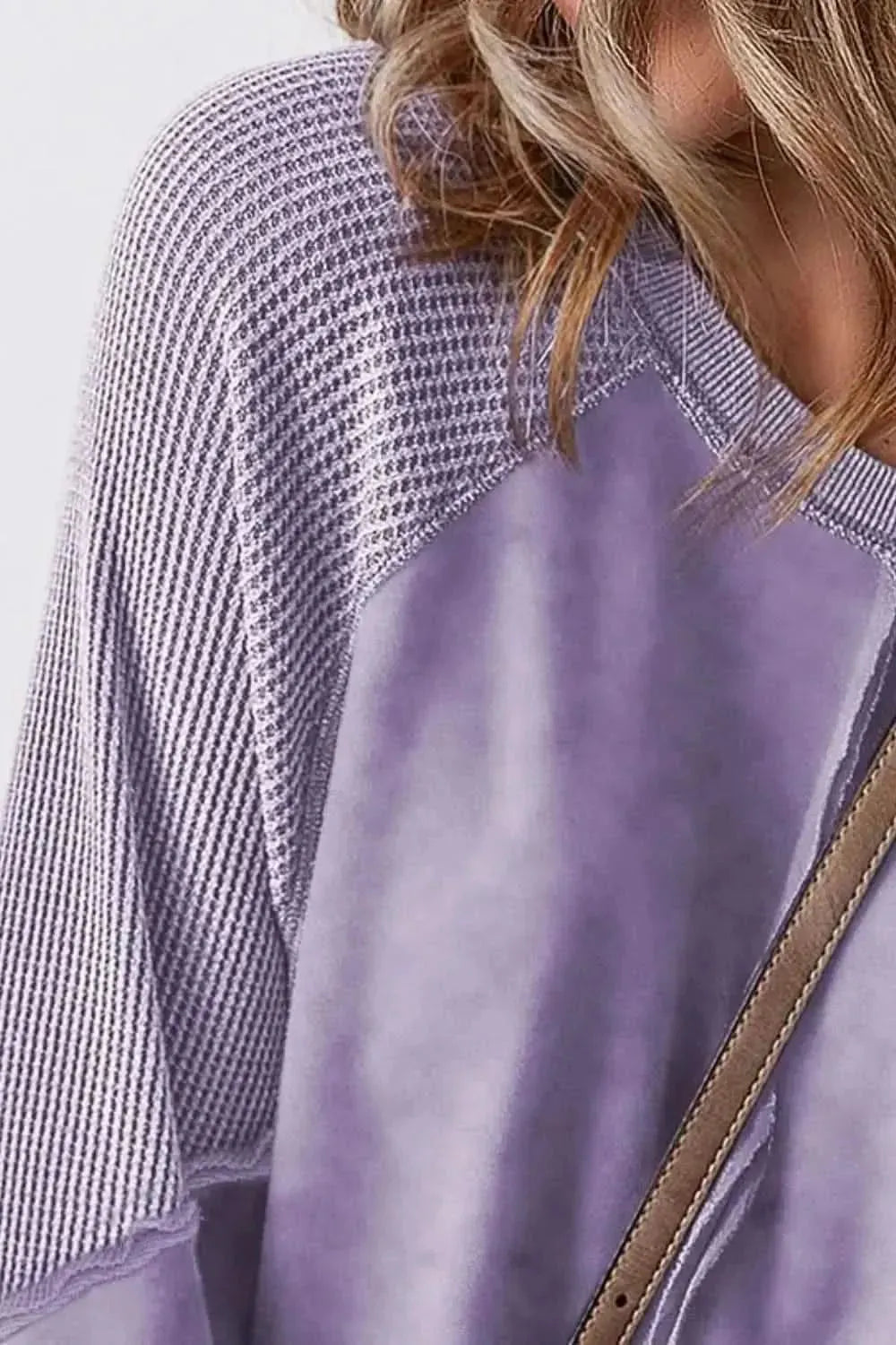 Exposed Seam Long Sleeve Sweatshirt - Bad Moms Club