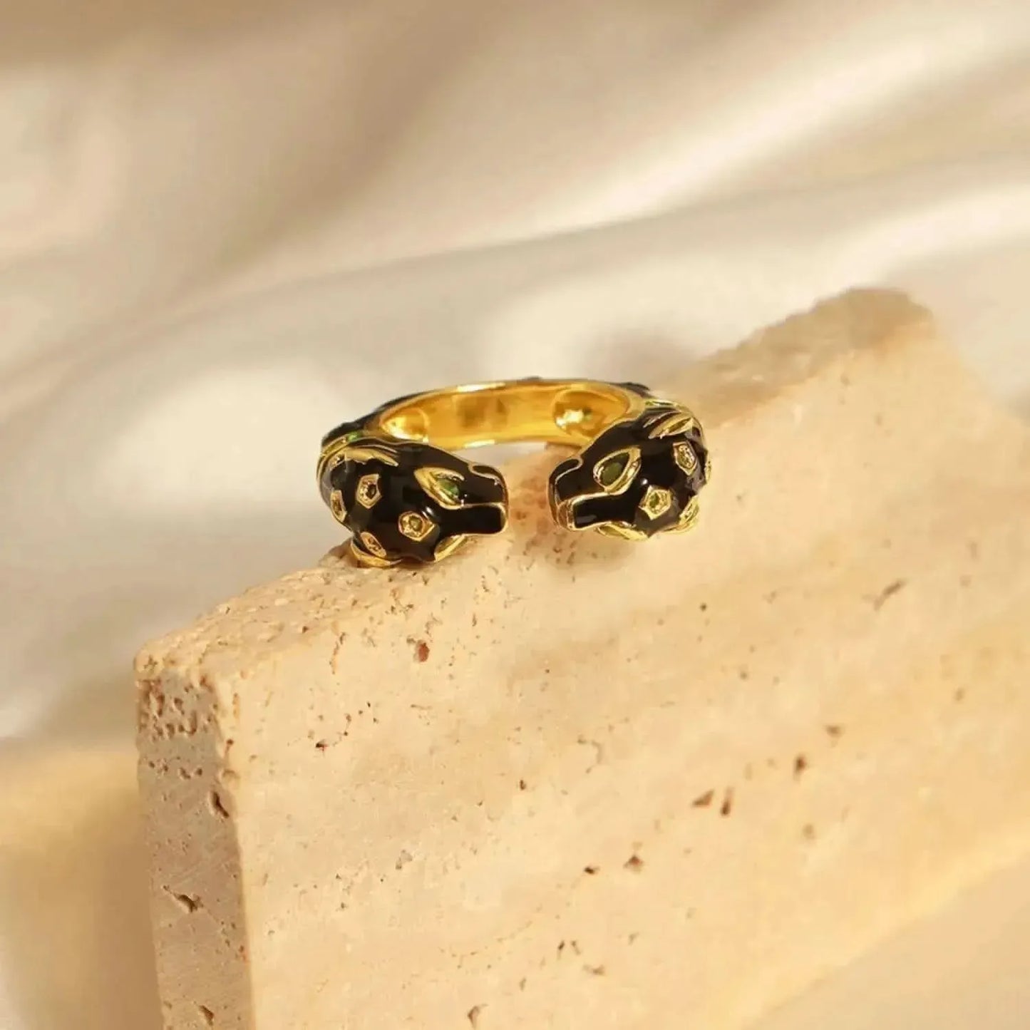 Inlaid Zircon Oil Drip Open Ring - Bad Moms Club