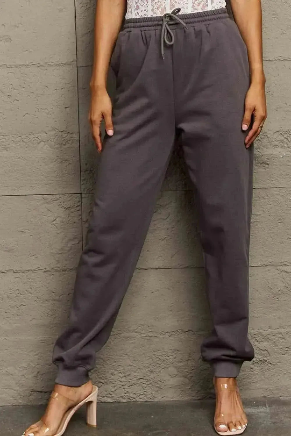 Simply Love Full Size Drawstring Sweatpants - Bad Moms Club