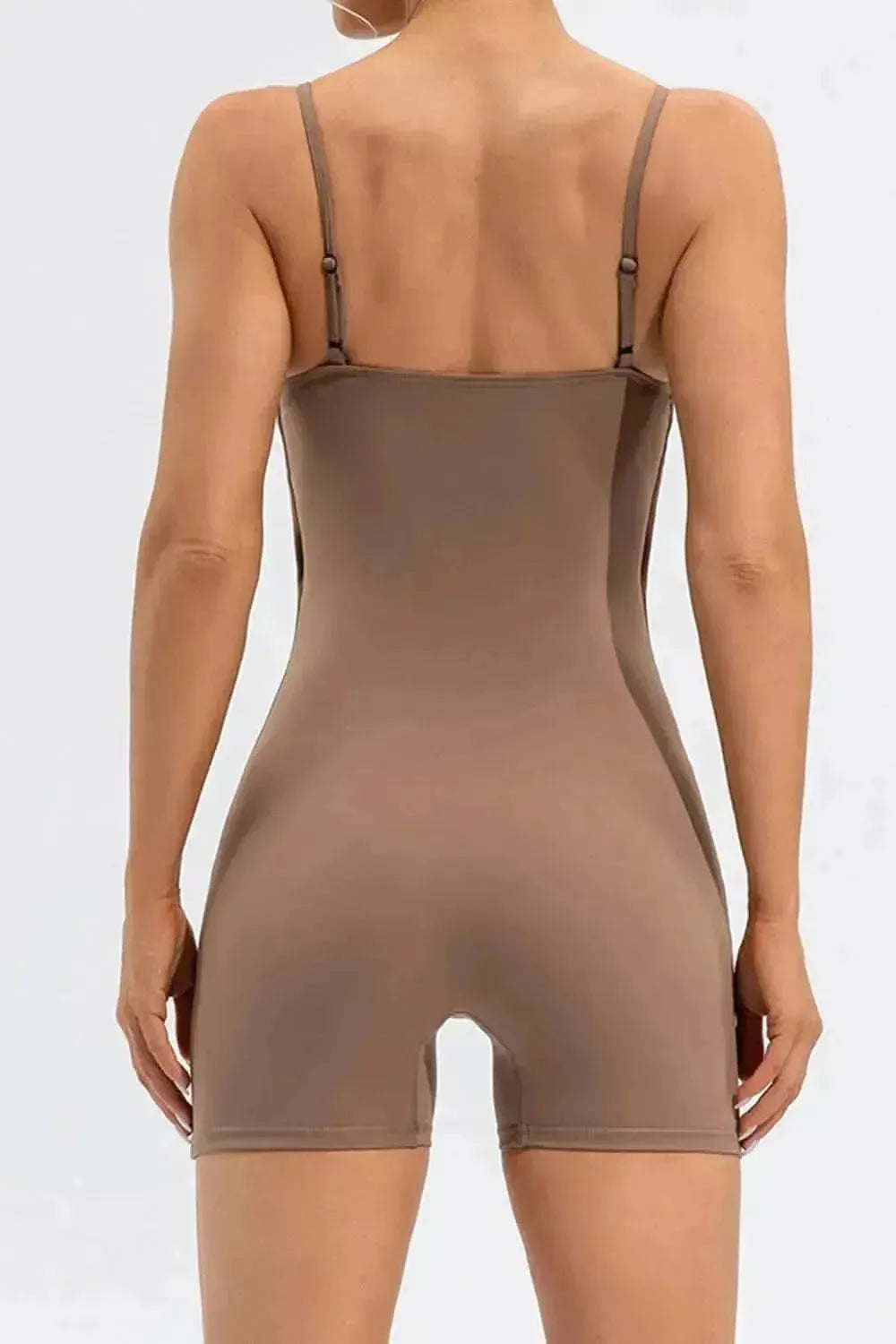 Spaghetti Strap Round Neck Romper - Bad Moms Club