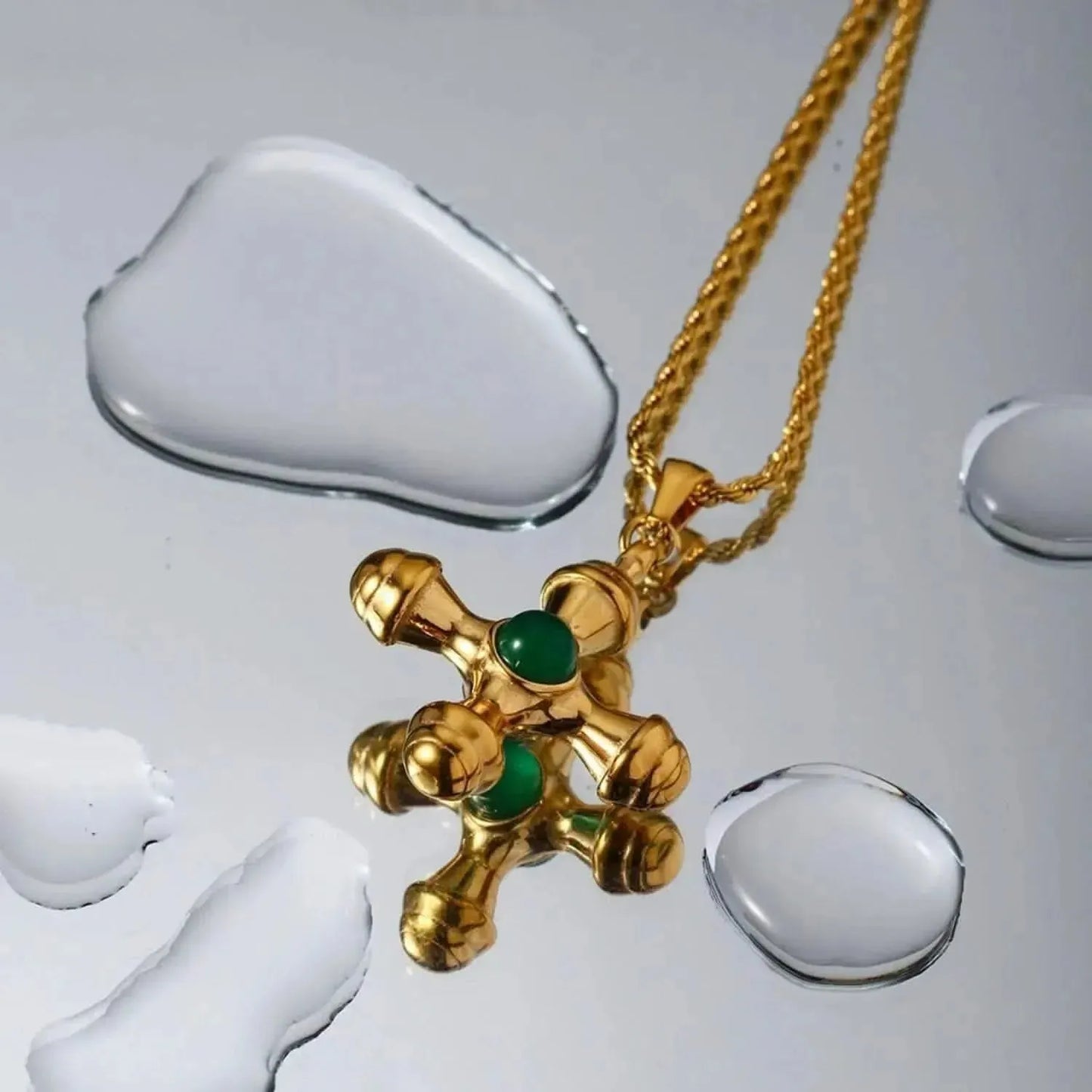 Gold-Plated Stainless Steel Cross Shape Pendant Necklace - Bad Moms Club