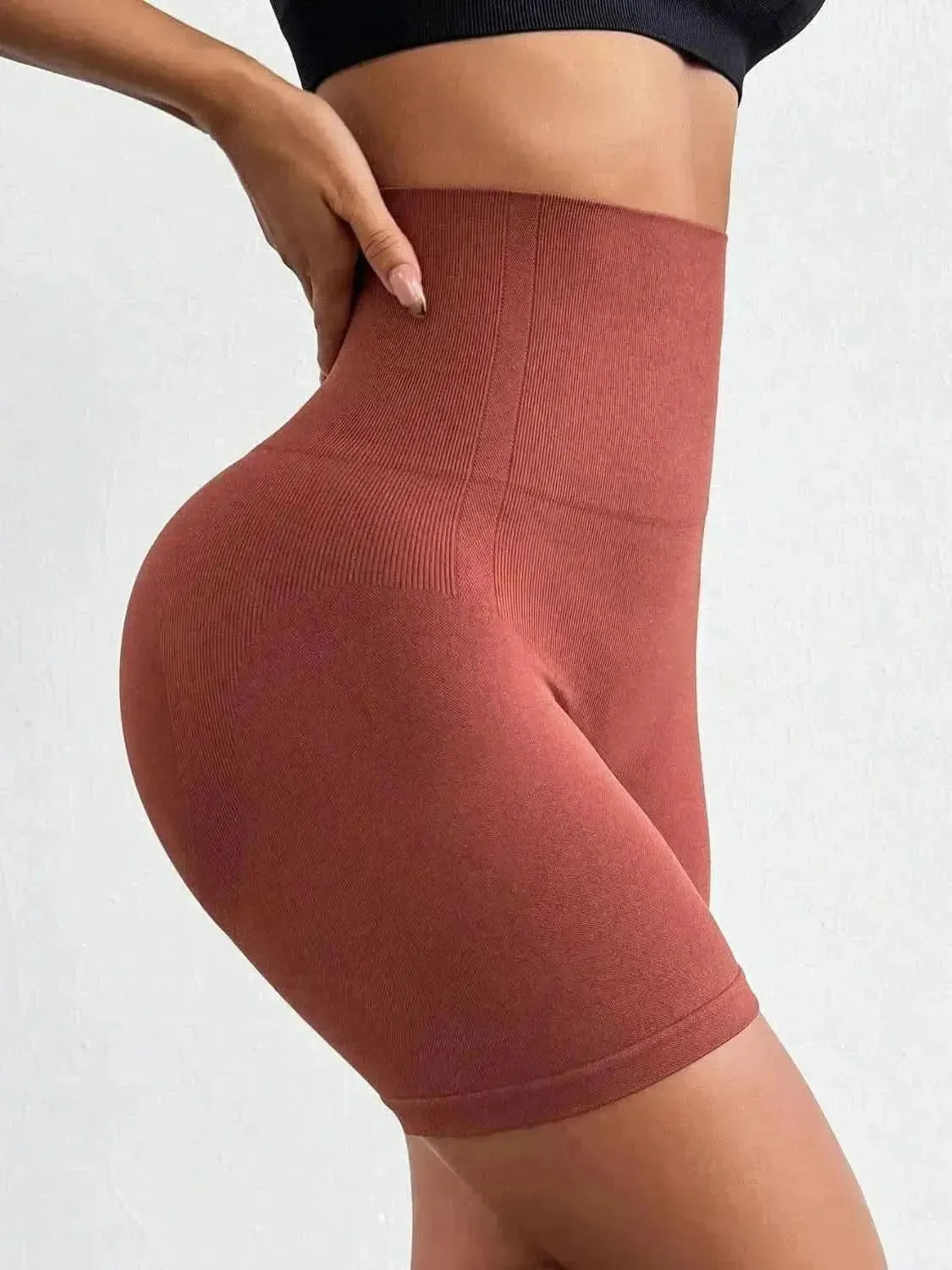 Seamless High Waist Active Shorts - Bad Moms Club