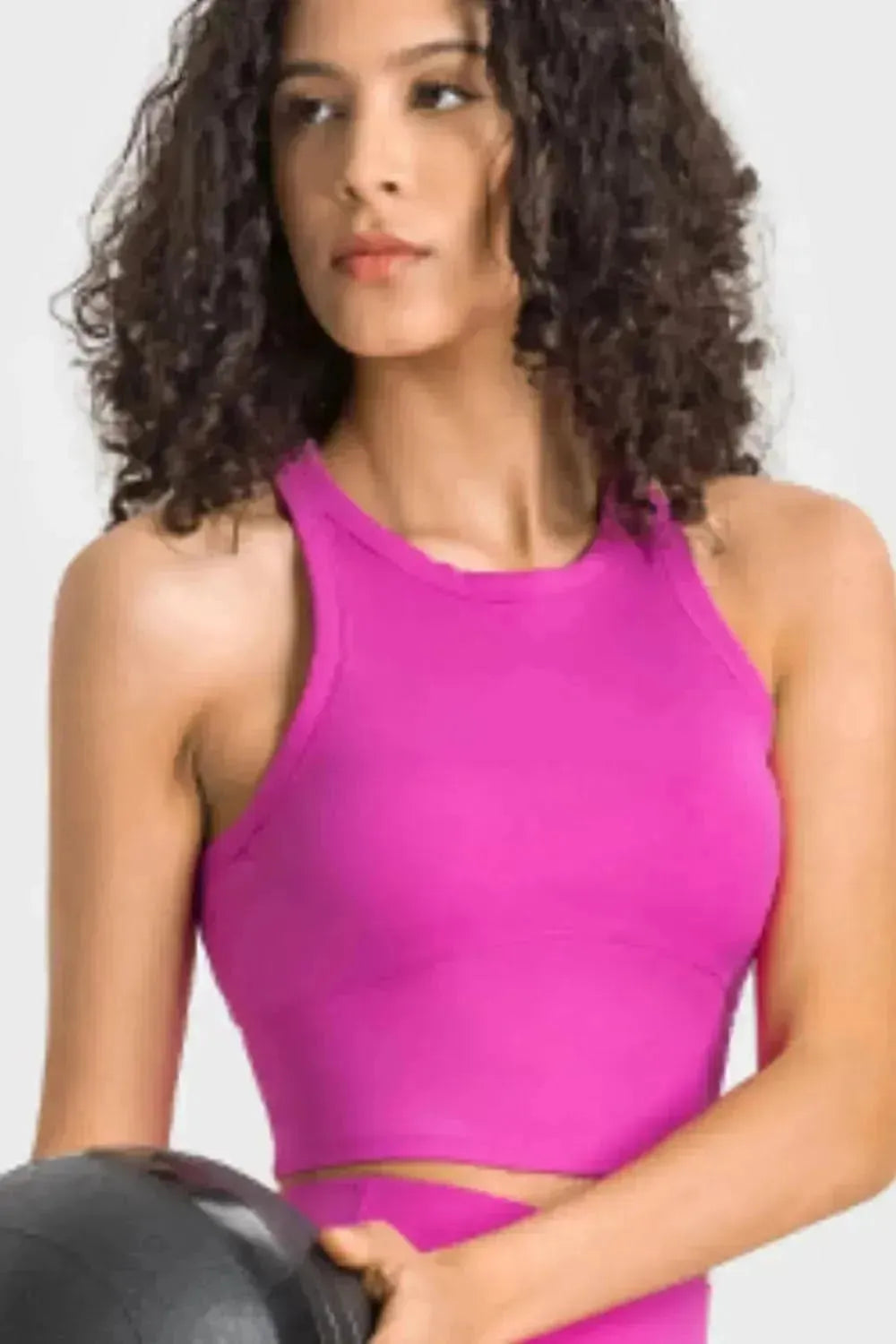 Racerback Cropped Sports Tank - Bad Moms Club