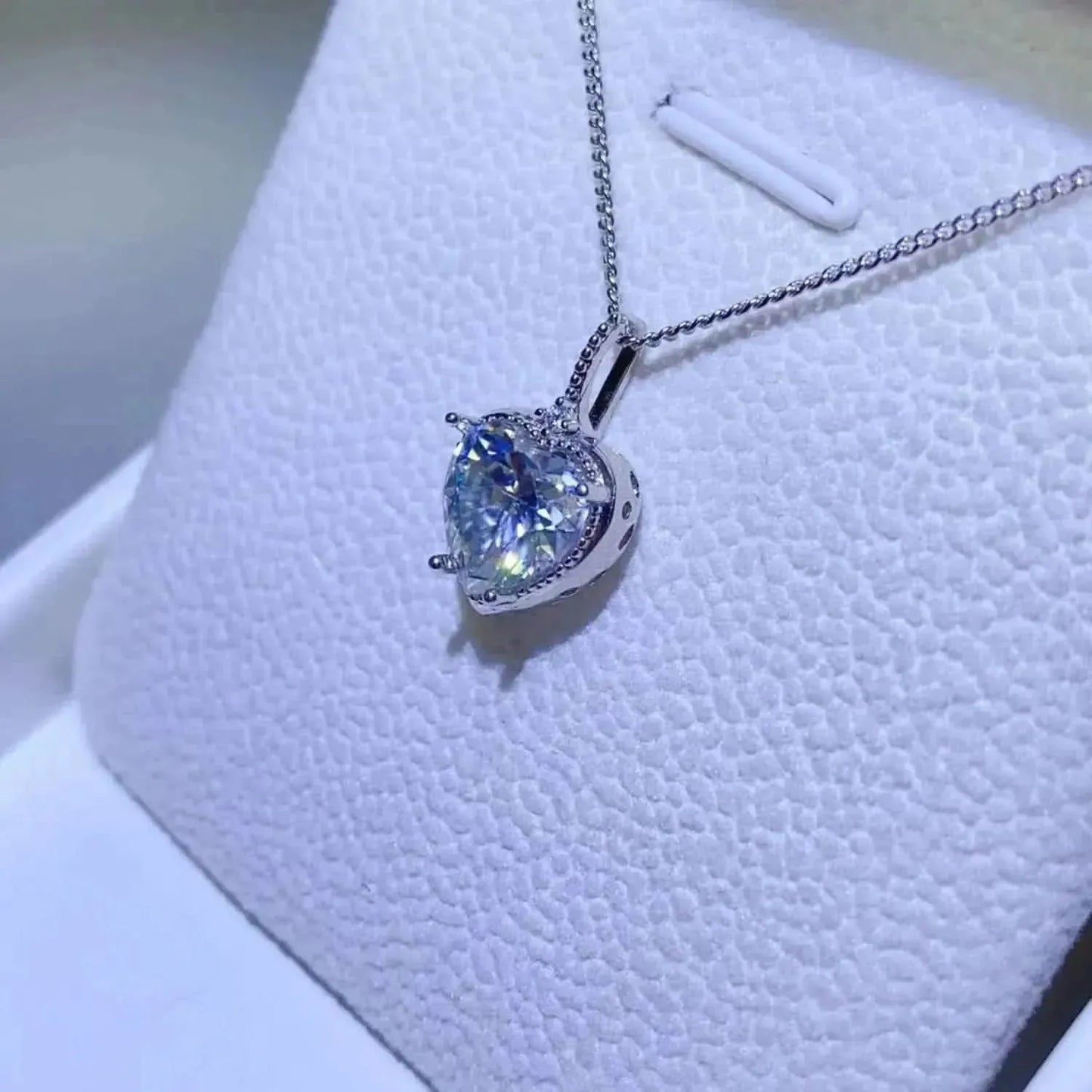 2 Carat Moissanite 925 Sterling Silver Necklace - Bad Moms Club