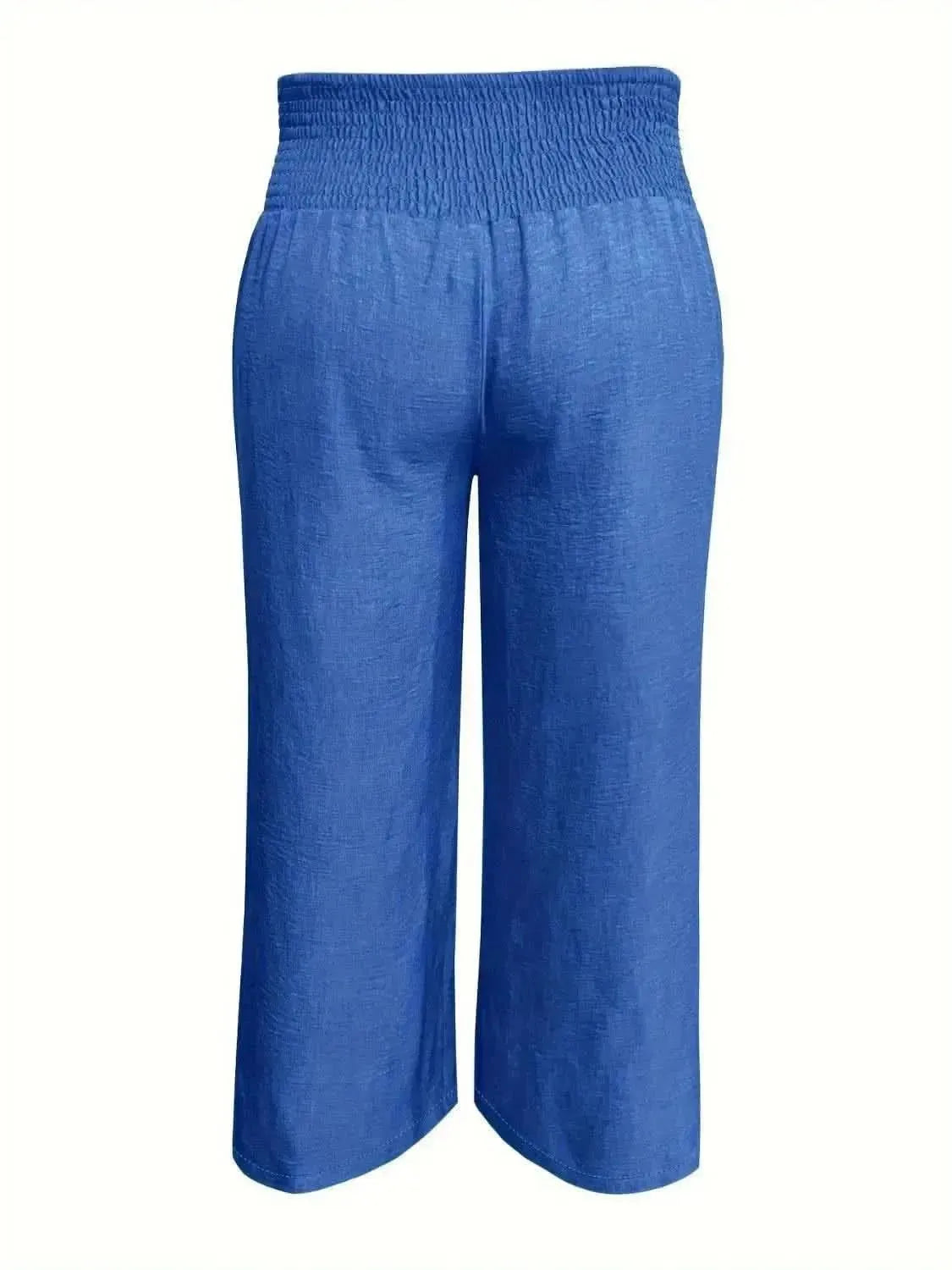 Plus Size High Waist Wide Leg Pants - Bad Moms Club