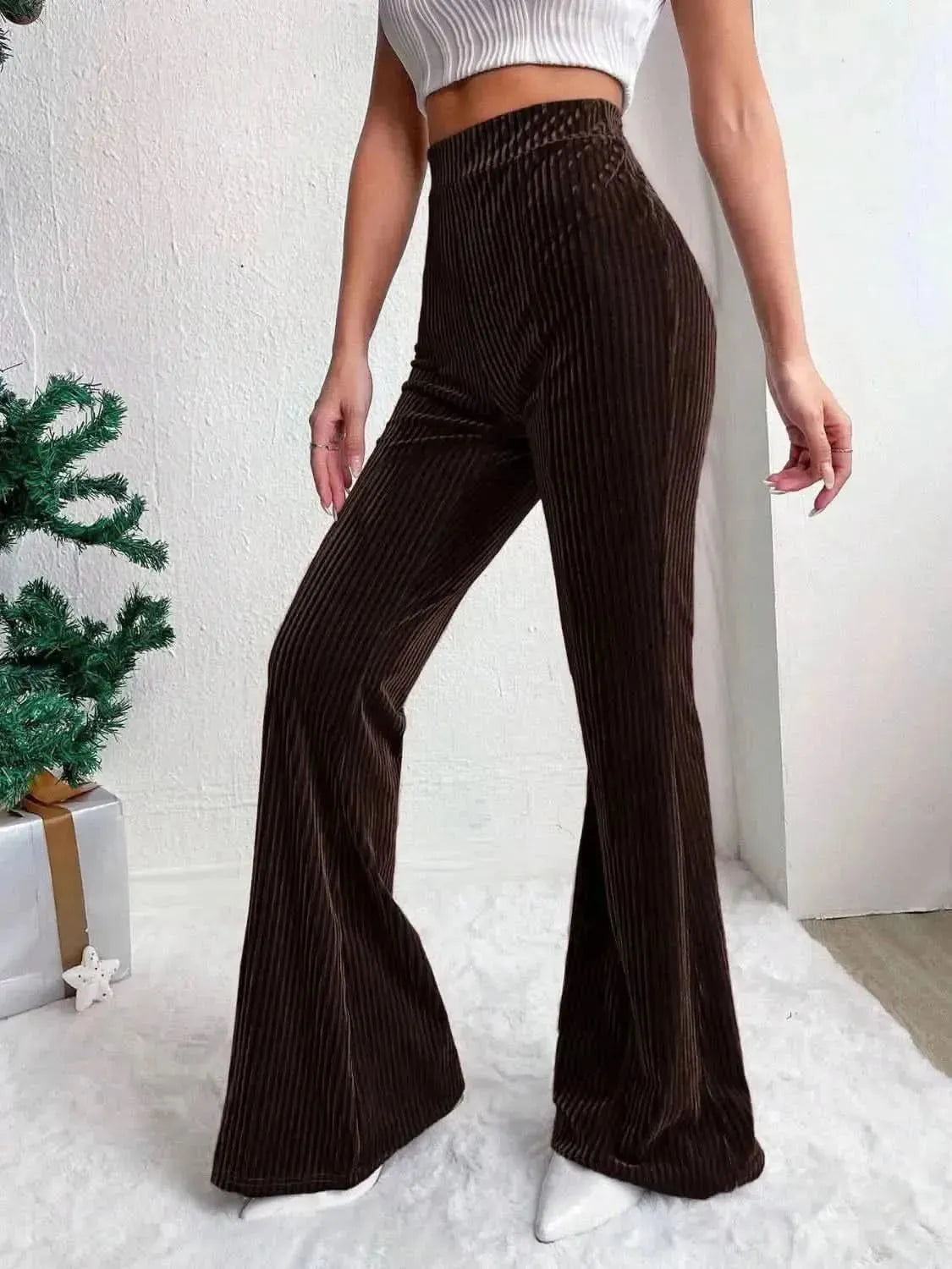High Waist Flare Pants - Bad Moms Club