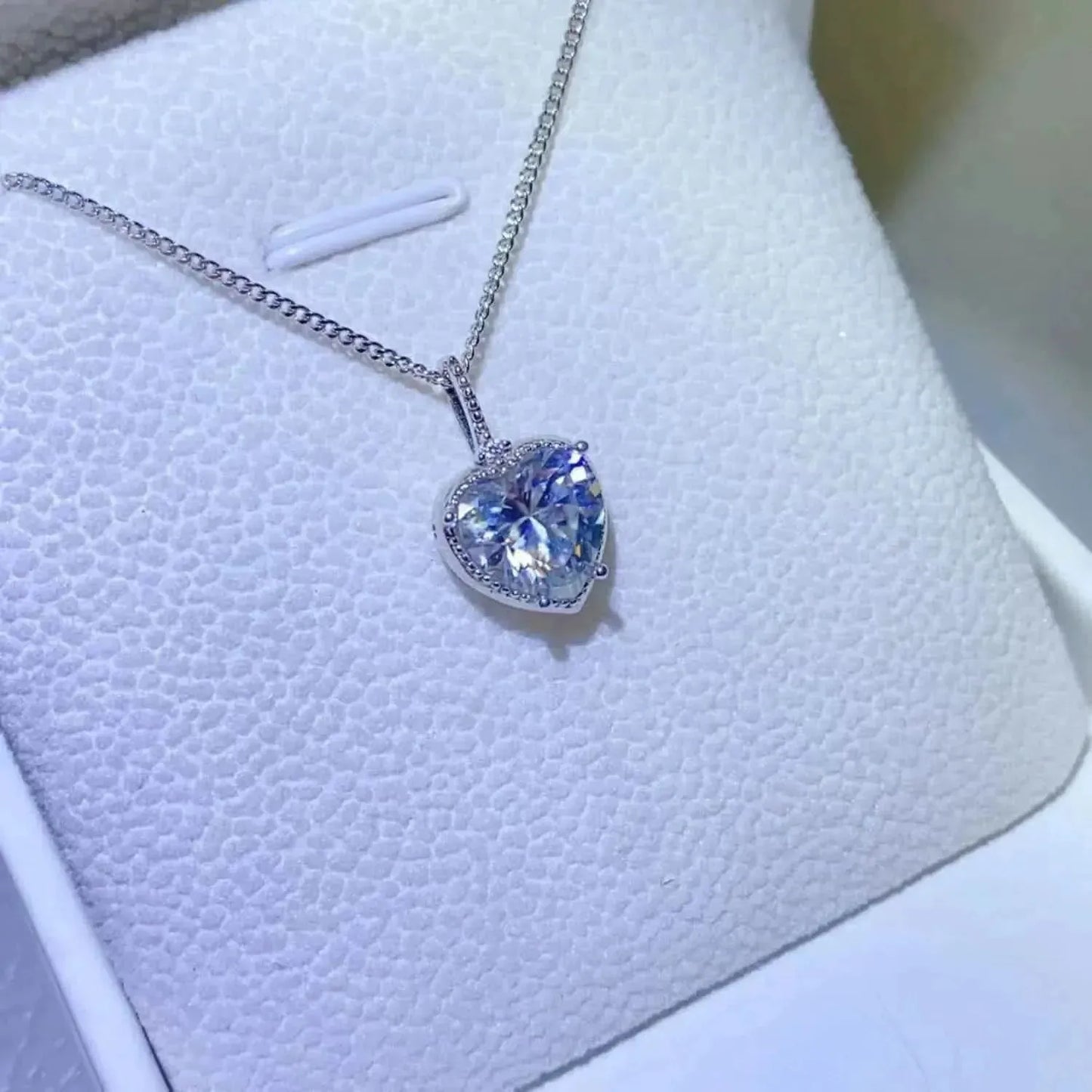 2 Carat Moissanite 925 Sterling Silver Necklace - Bad Moms Club