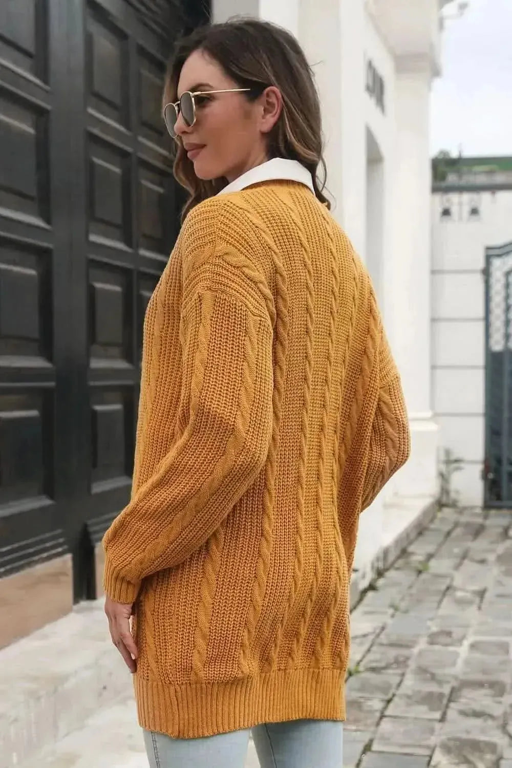 Open Front Longline Cardigan with Pockets - Bad Moms Club
