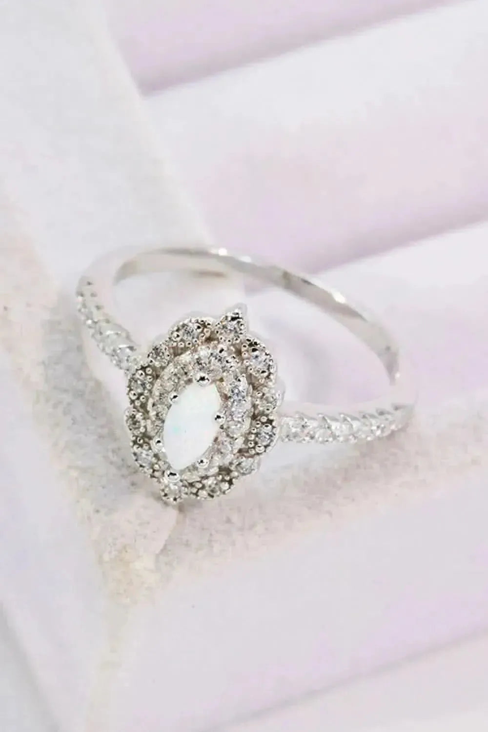 Modern Love Story Opal and Zircon Ring - Bad Moms Club