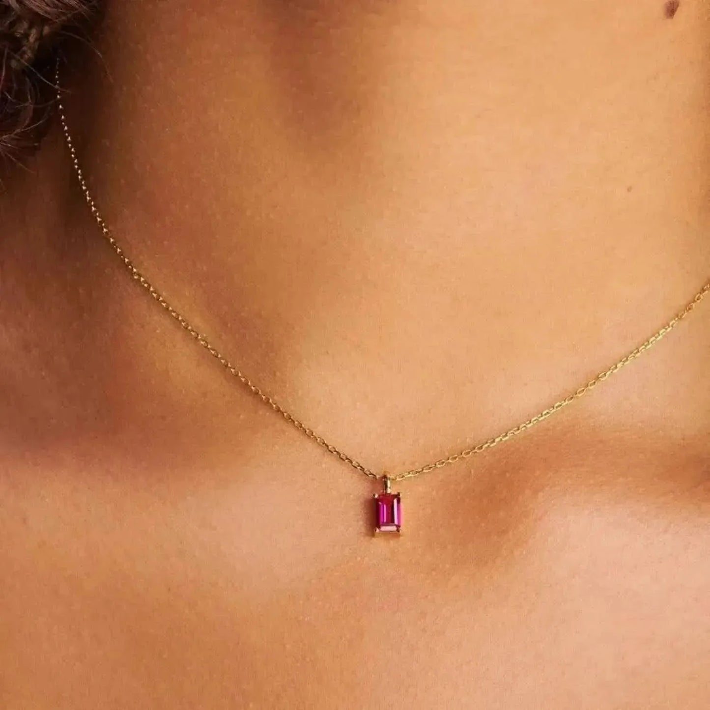 Titanium Steel Inlaid Zircon Pendant Necklace - Bad Moms Club