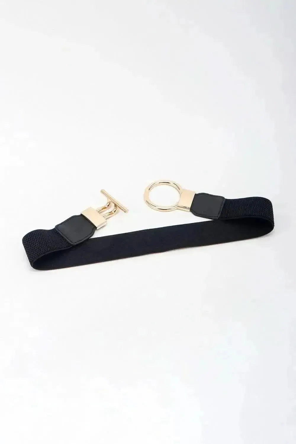 Circle Shape Buckle Zinc Alloy Buckle PU Leather Belt - Bad Moms Club