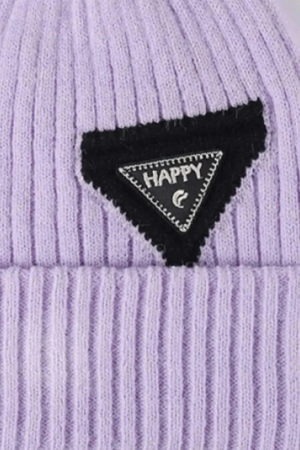 HAPPY Contrast Beanie - Bad Moms Club