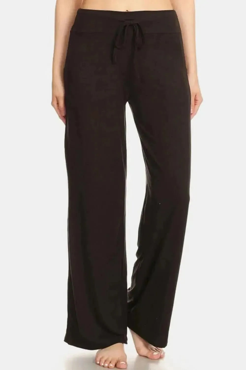 Leggings Depot High Waist Drawstring Wide Leg Pants - Bad Moms Club
