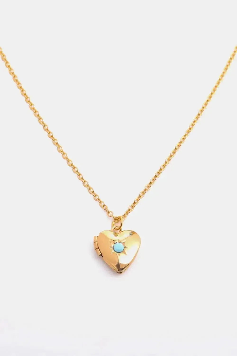 Zircon Heart Shape 14K Gold-Plated Pendant Necklace - Bad Moms Club