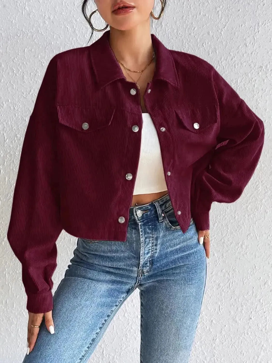 Honey Snap Down Long Sleeve Jacket - Bad Moms Club