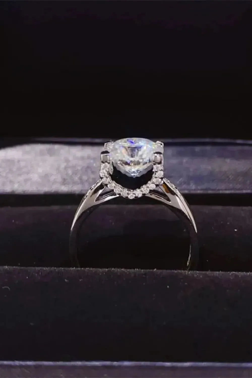 2 Carat Moissanite 925 Sterling Silver Ring - Bad Moms Club