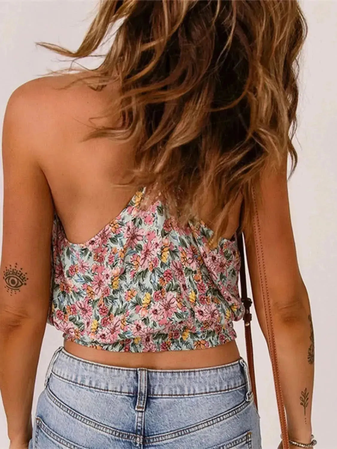 Floral Surplice Cami - Bad Moms Club