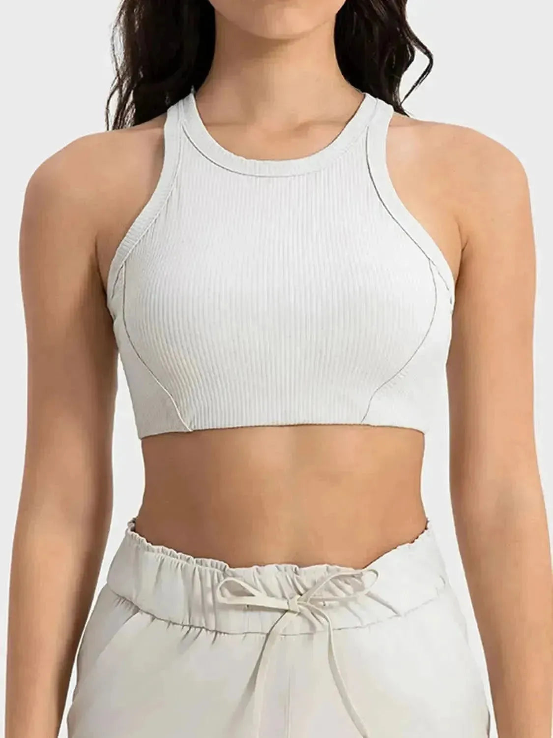 Wide Strap Cropped Sport Tank - Bad Moms Club