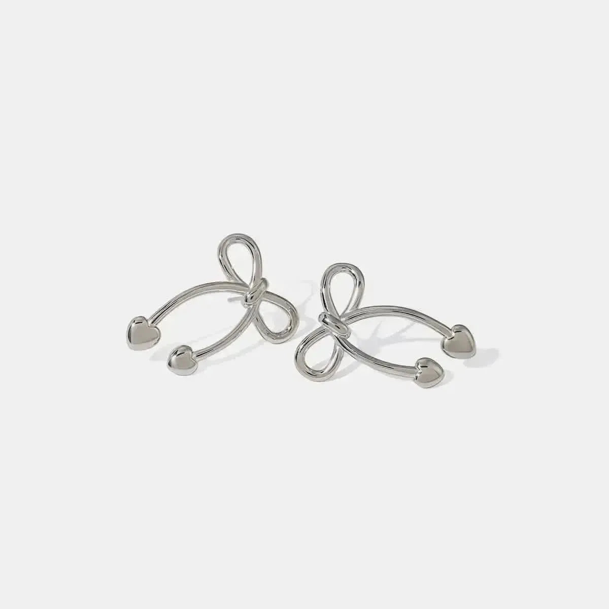 Stainless Steel Bow Earrings - Bad Moms Club