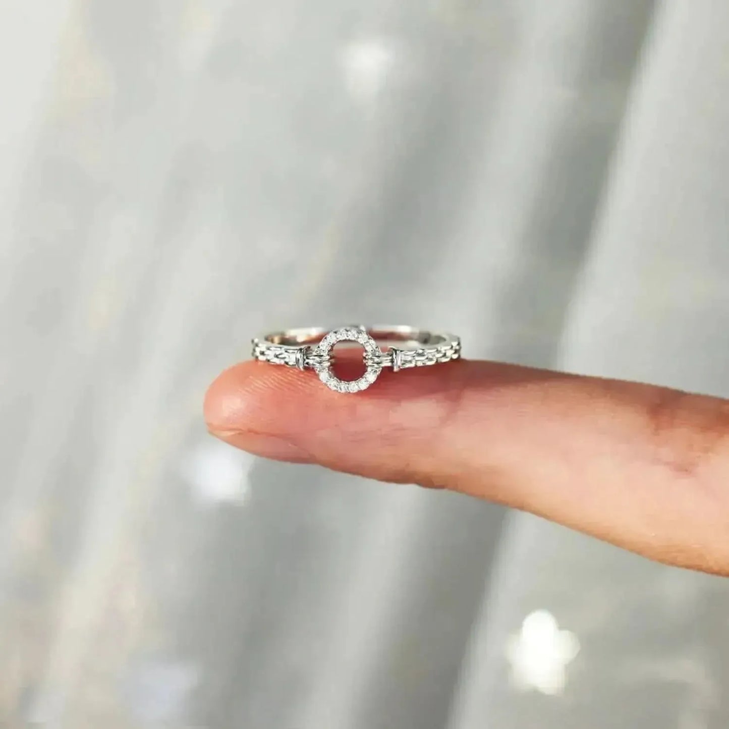 Inlaid Zircon 925 Sterling Silver Ring - Bad Moms Club