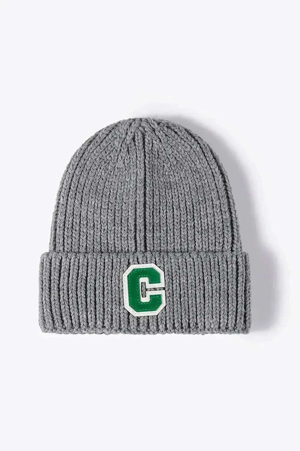 Letter C Patch Cuffed Beanie - Bad Moms Club