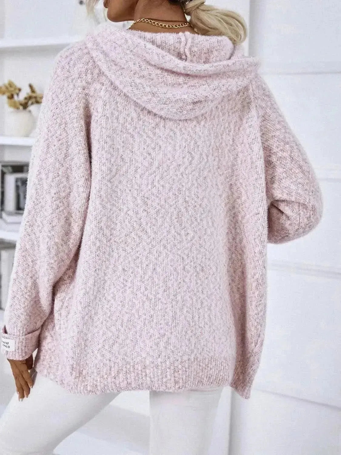 Zip-Up Hooded Sweater - Bad Moms Club
