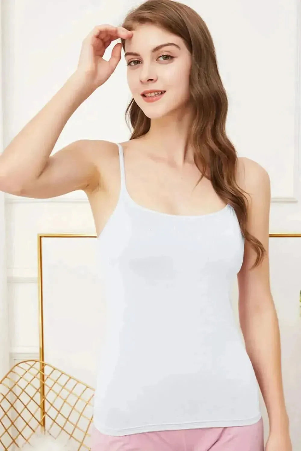 Scoop Neck Cami with Bra - Bad Moms Club