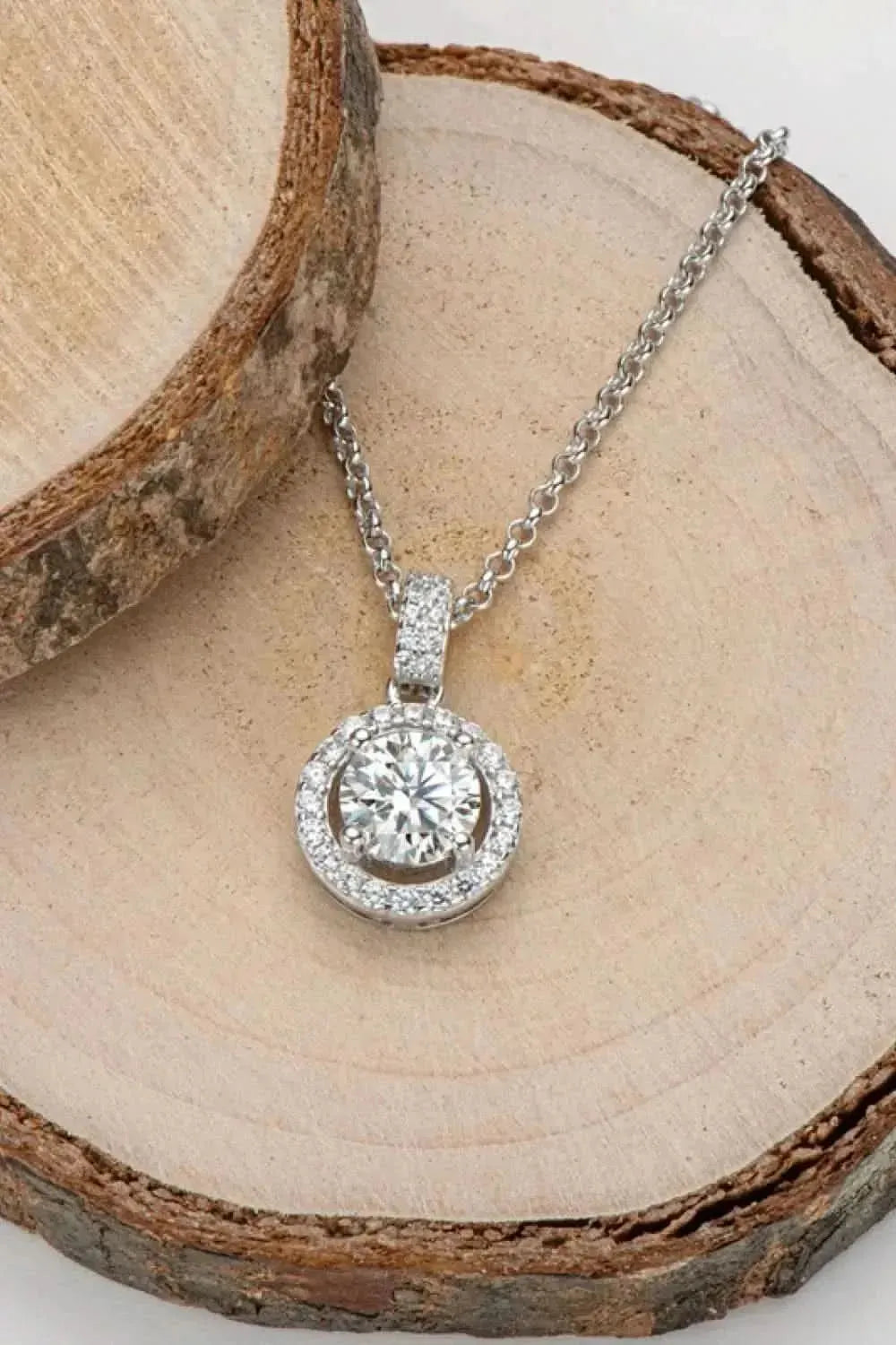 Zircon Pendant 925 Sterling Silver Necklace - Bad Moms Club
