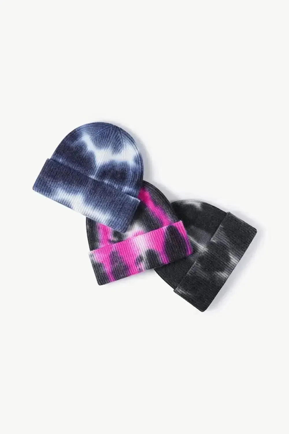 Tie-Dye Cuffed Knit Beanie - Bad Moms Club