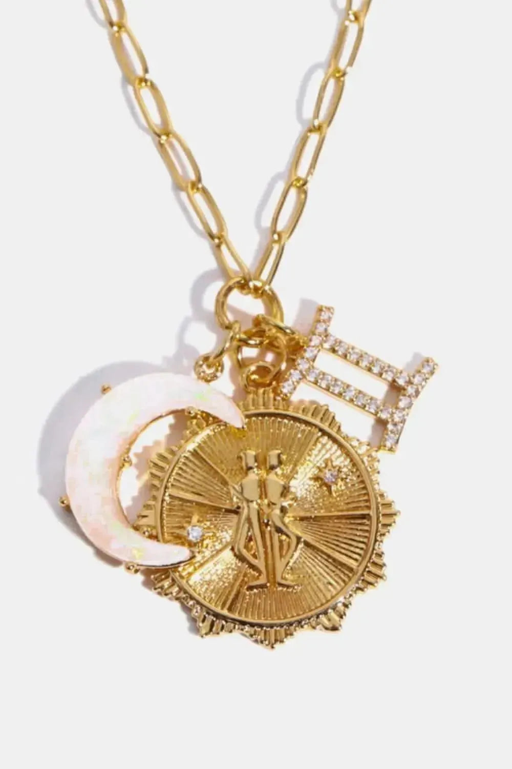 Constellation and Moon Pendant Copper Necklace - Bad Moms Club