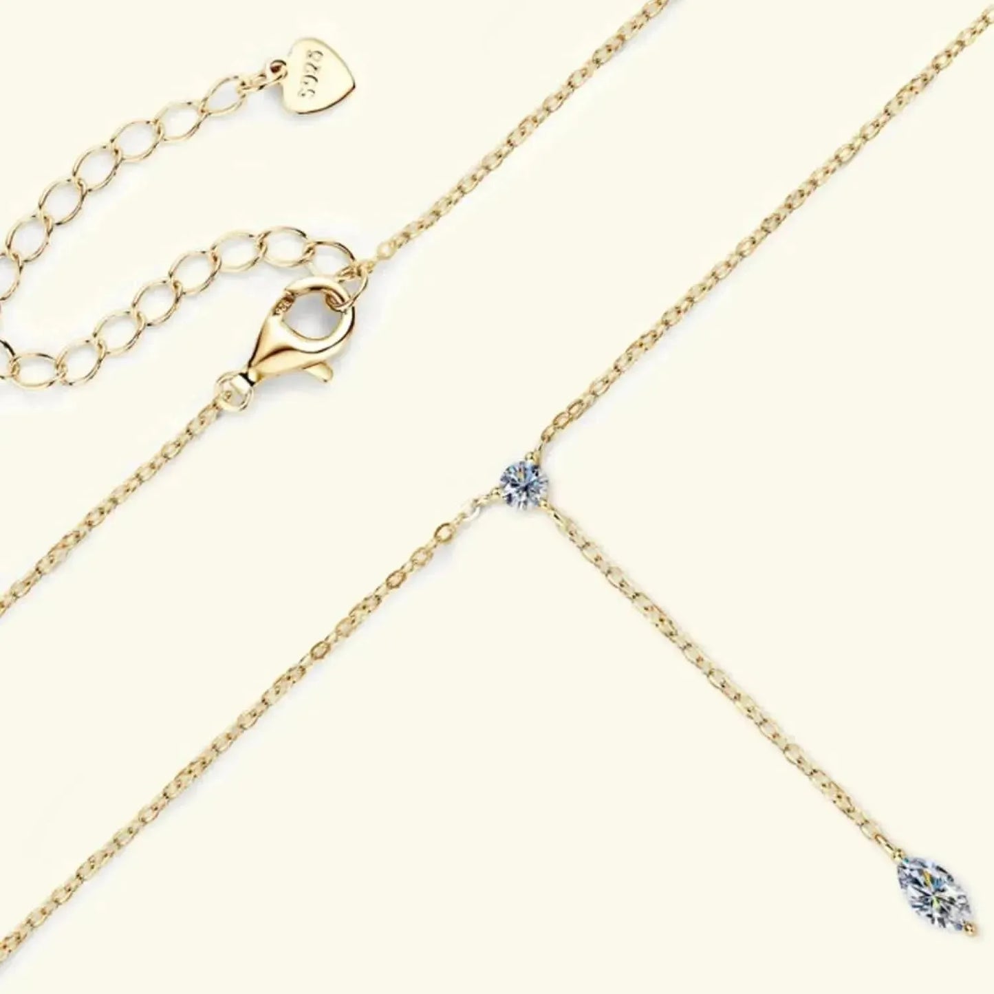 Moissanite 925 Sterling Silver Necklace - Bad Moms Club