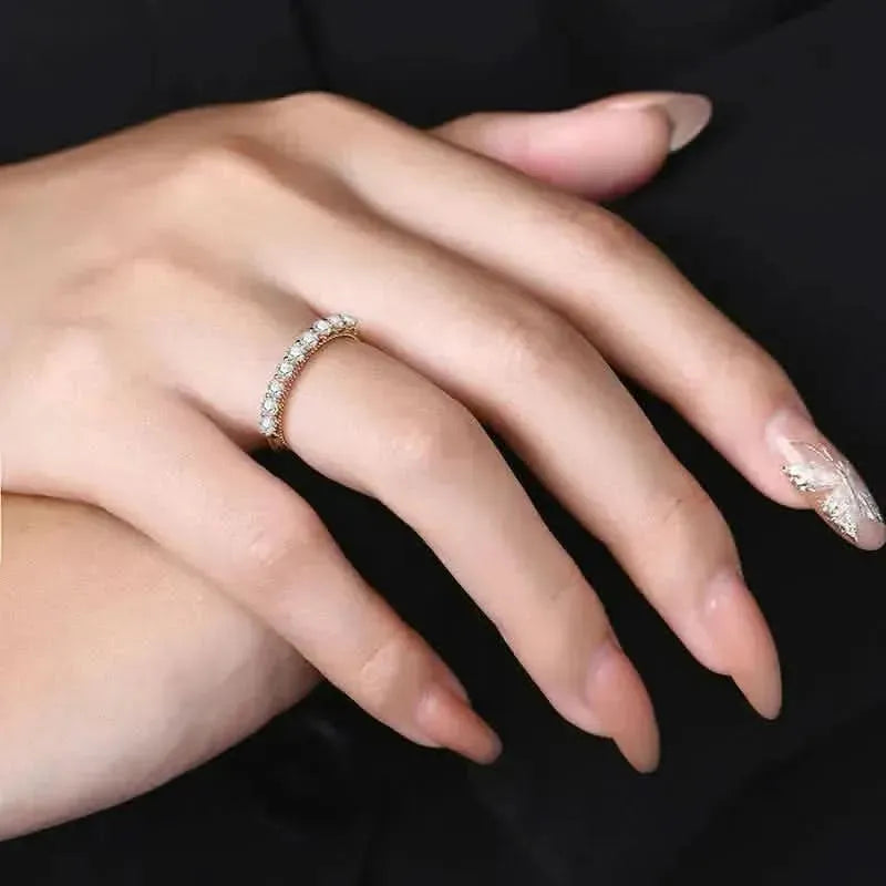 Moissanite 925 Sterling Silver Ring - Bad Moms Club