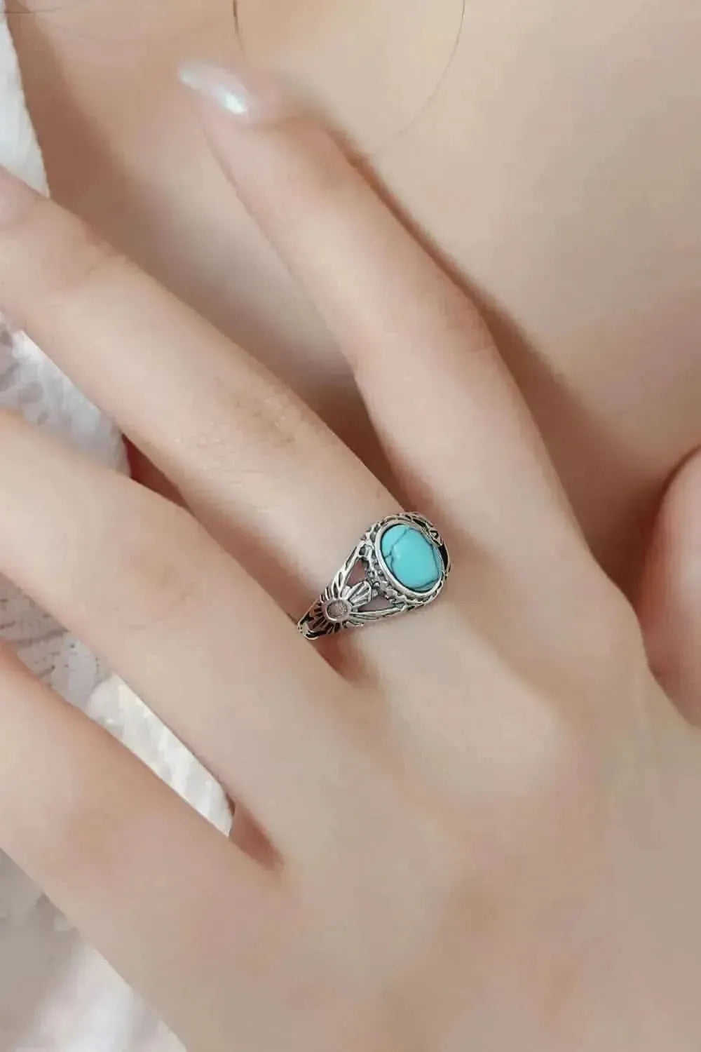 Turquoise 925 Sterling Silver Ring - Bad Moms Club