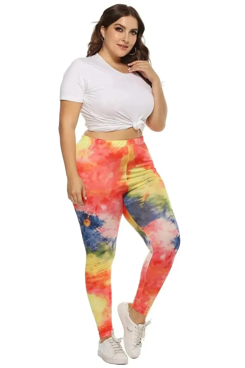 Plus Size Tie Dye Legging - Bad Moms Club