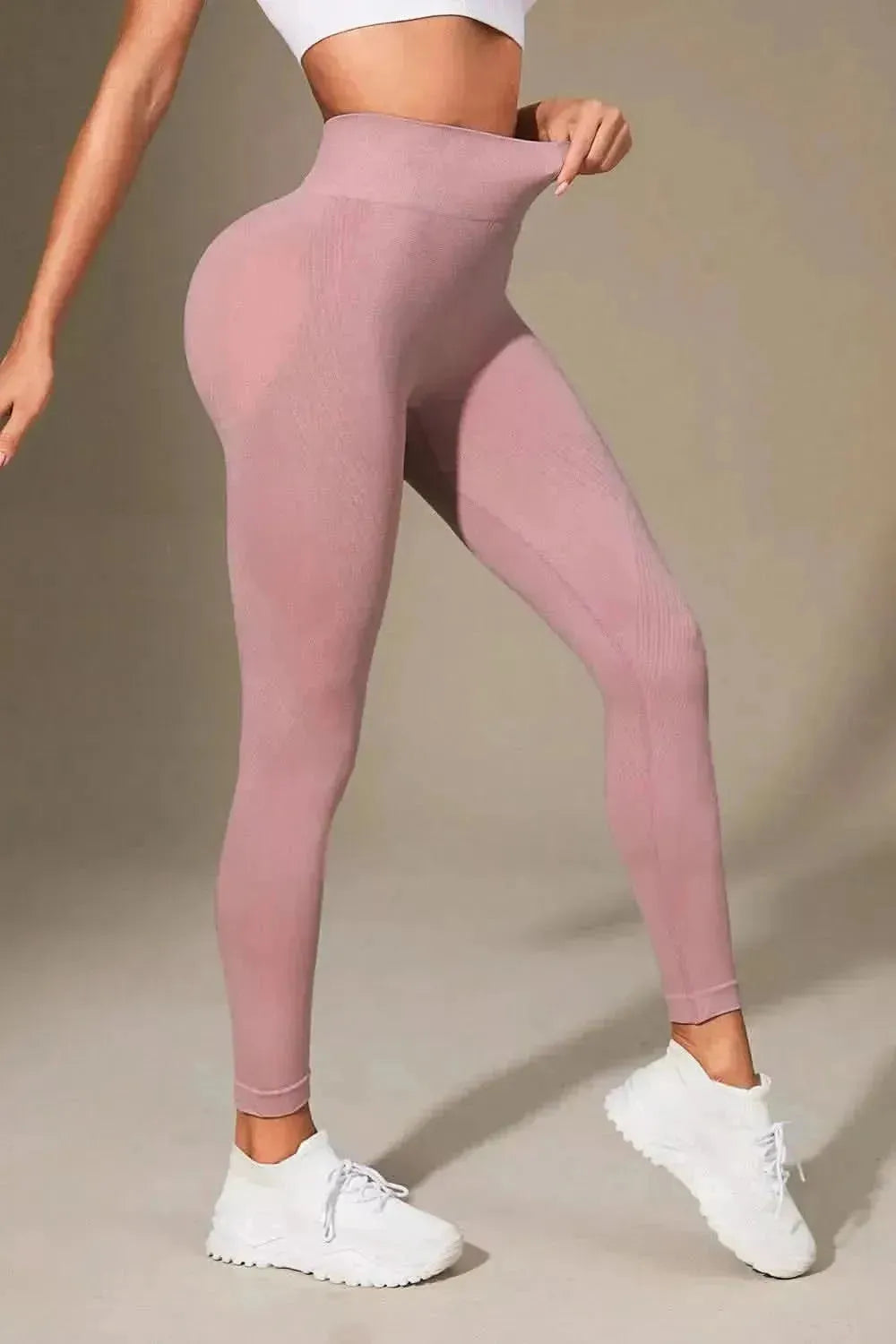 Wide Waistband Sports Leggings - Bad Moms Club
