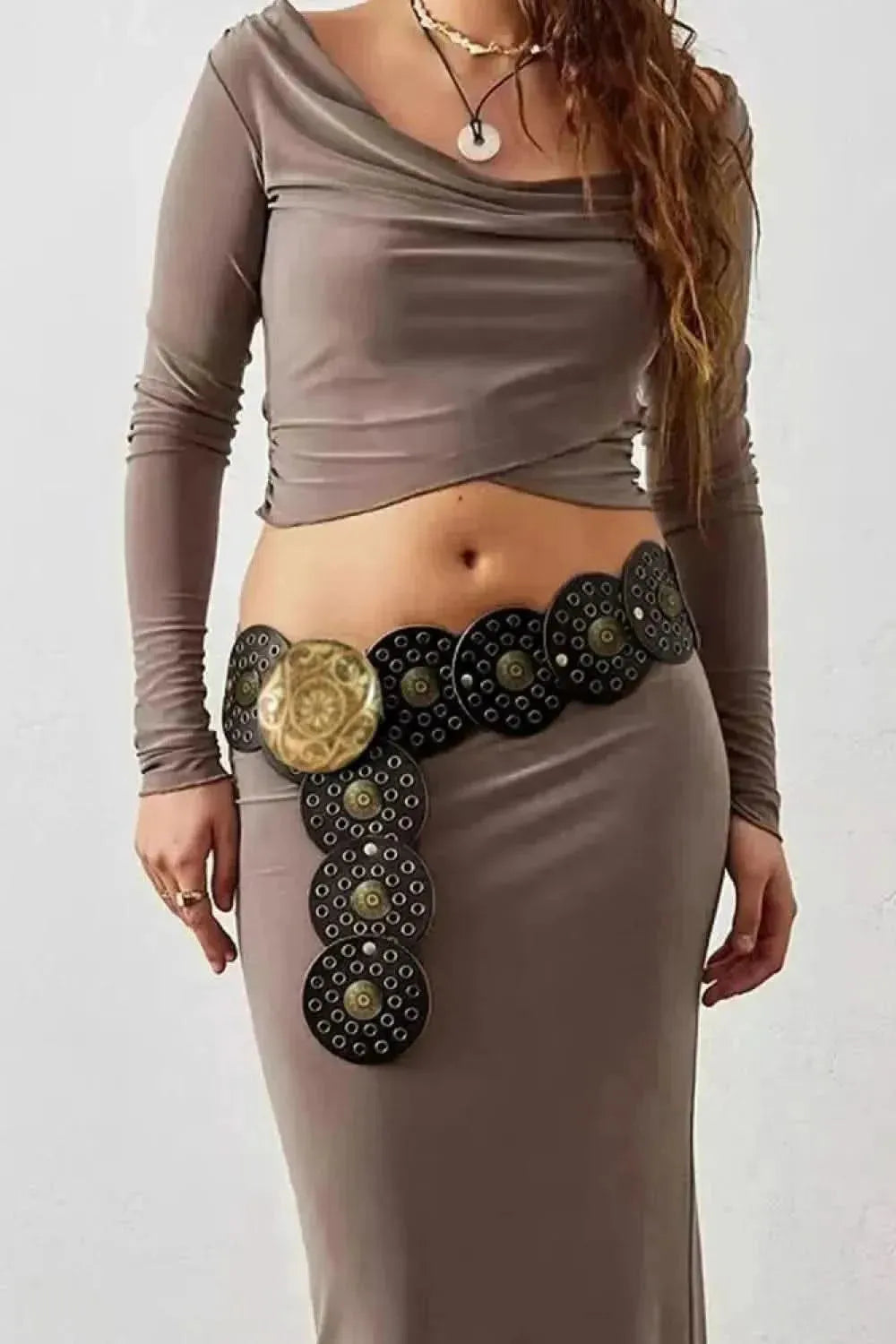 Vintage PU Leather Wide Belt - Bad Moms Club