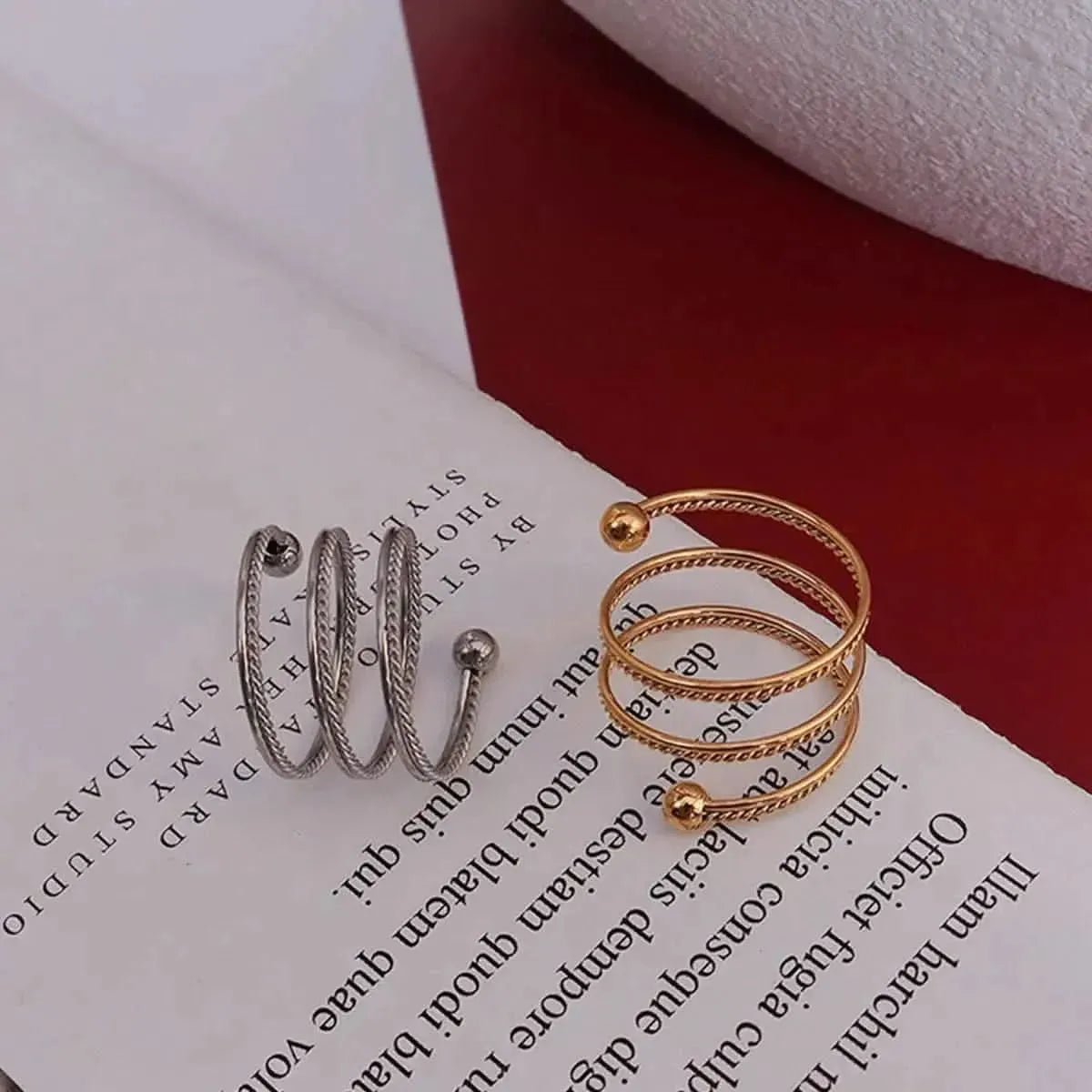 Titanium Steel Wrap Ring - Bad Moms Club