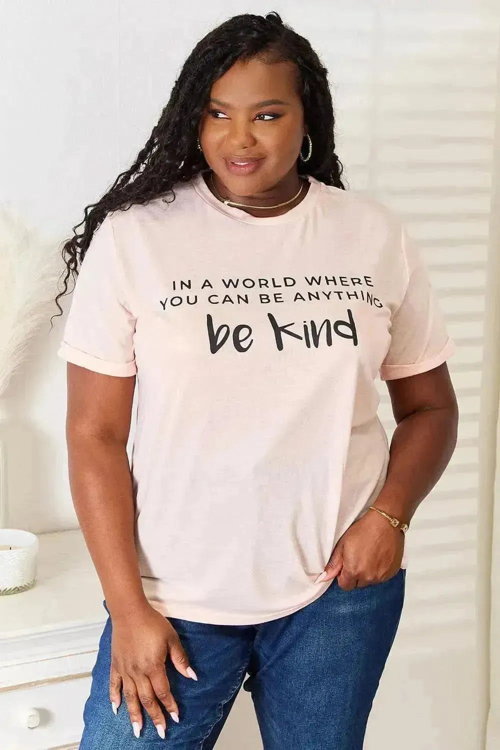 Simply Love Slogan Graphic Cuffed T-Shirt - Bad Moms Club