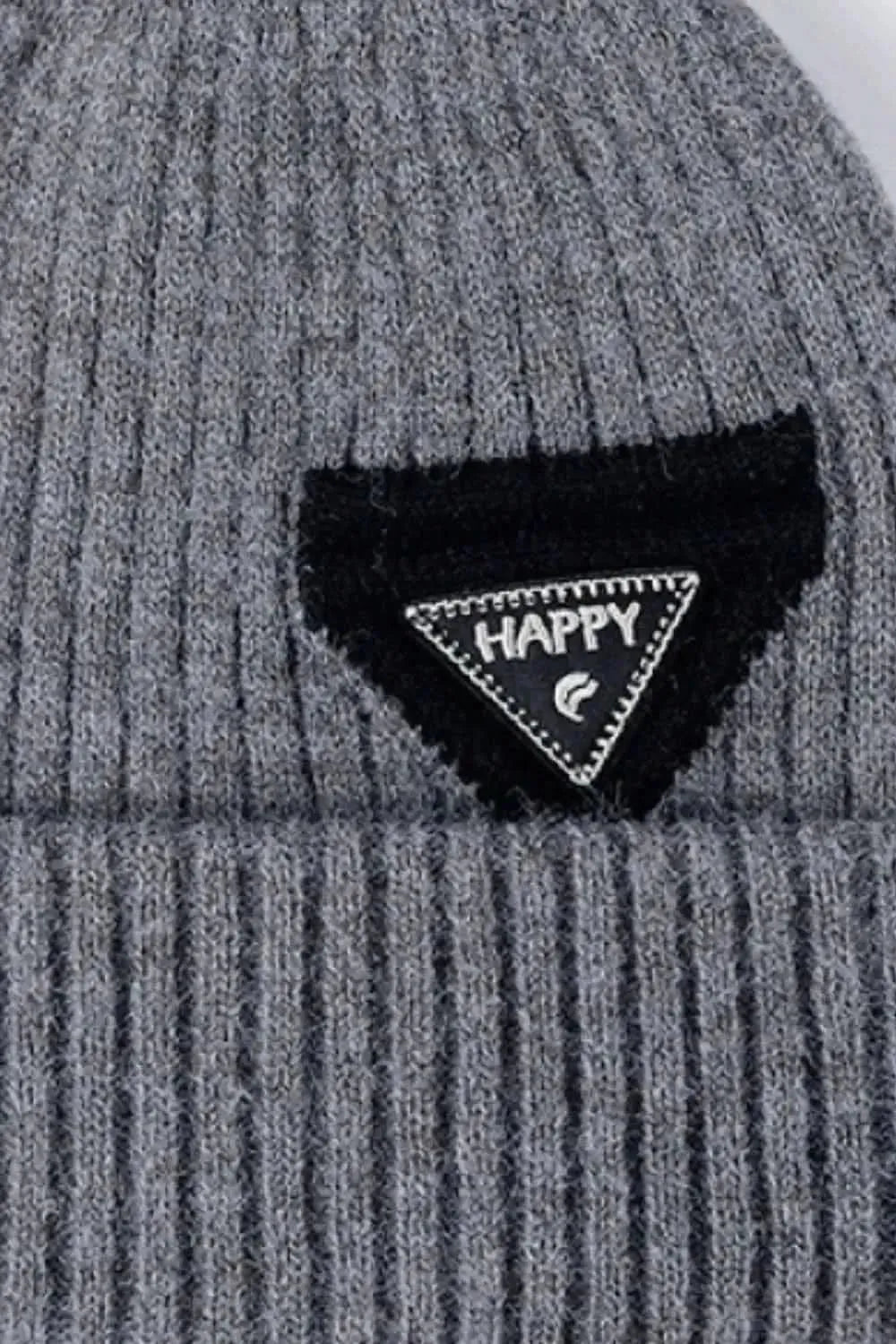 HAPPY Contrast Beanie - Bad Moms Club