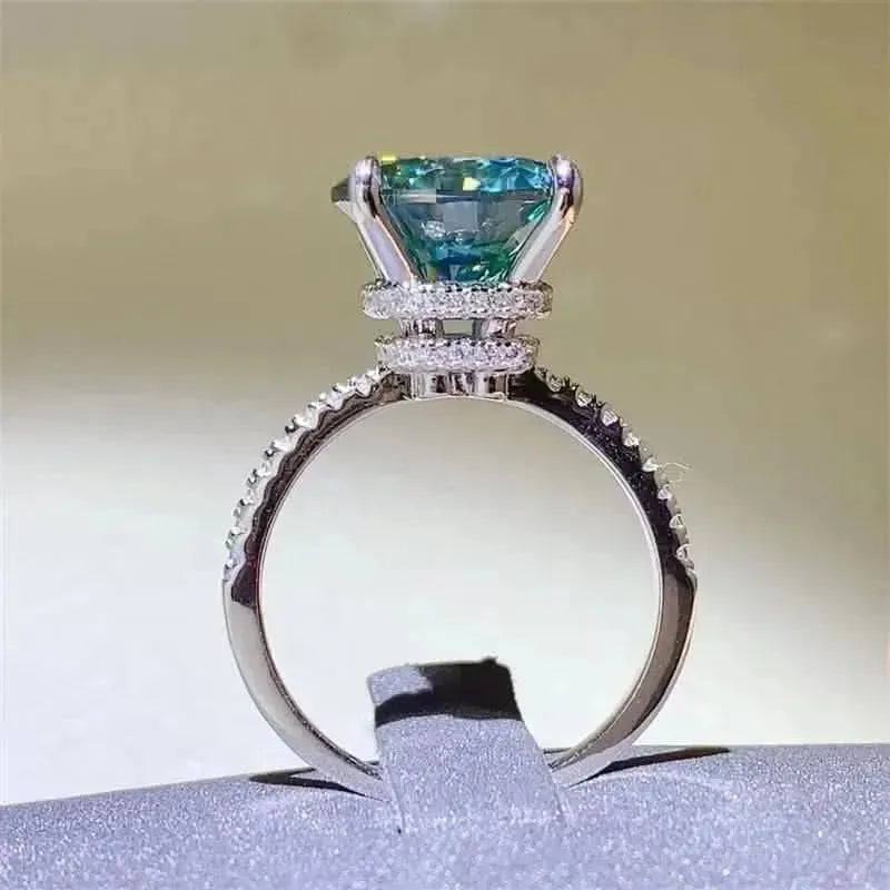 5 Carat Moissanite Zircon 925 Sterling Silver Ring - Bad Moms Club