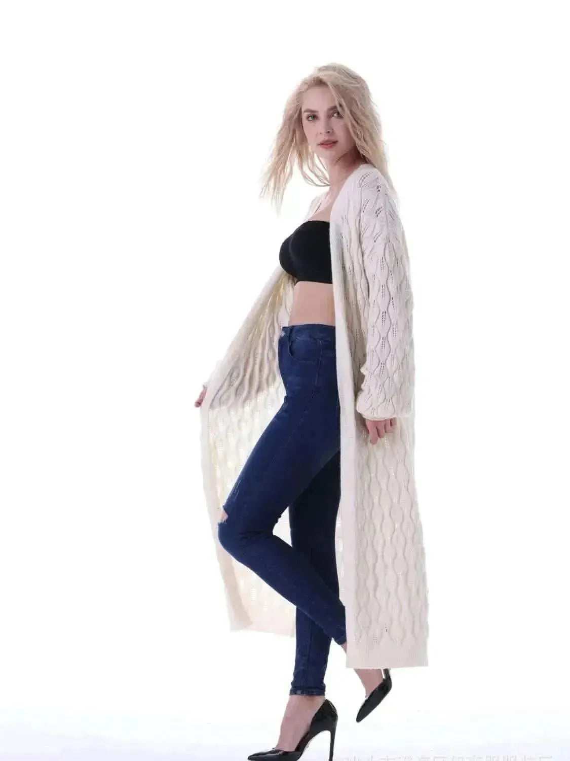 Open Front Longline Cardigan - Bad Moms Club