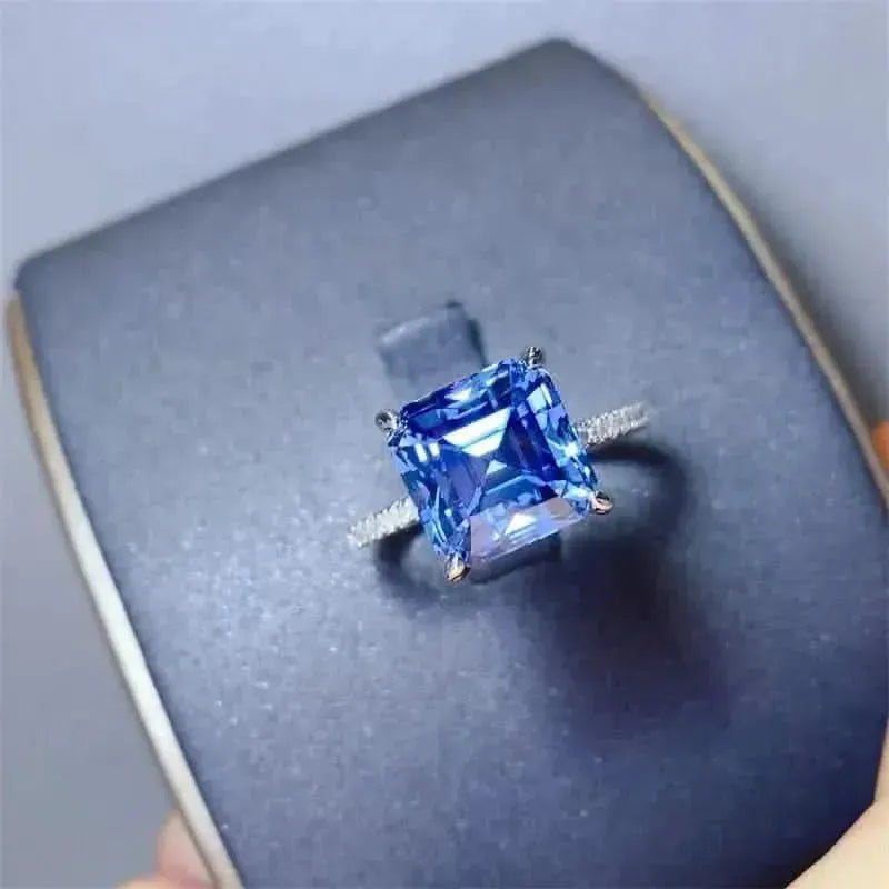 5 Carat Moissanite Zircon 925 Sterling Silver Ring - Bad Moms Club