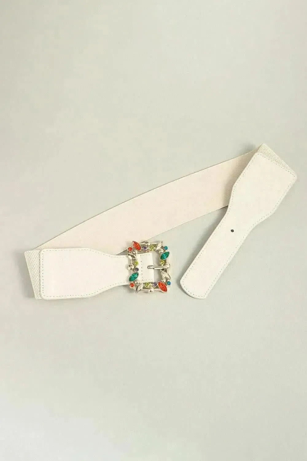 Multicolored Leaf Buckle Elastic Belt - Bad Moms Club